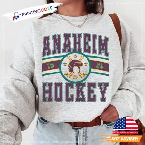 Vintage mighty anaheim ducks Ice Hockey Shirt 1