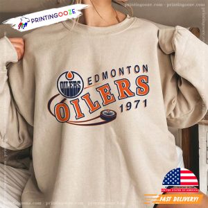 Vintage nhl edmonton oilers Hockey Shirt 1