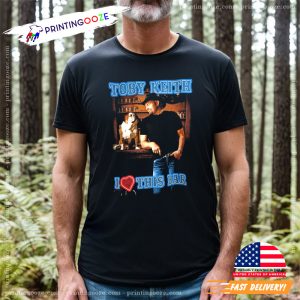 Vintage toby keith i love this bar Country Music T Shirt 1