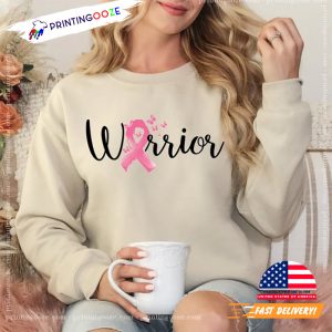 Warrior pink cancer ribbon Cancer Awareness Shirt 3