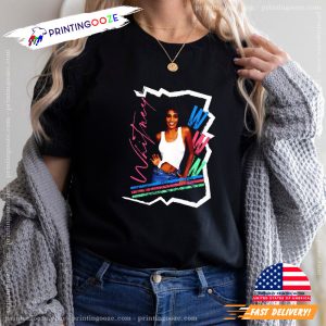 Whitney Houston Tripe W Music T Shirt 1