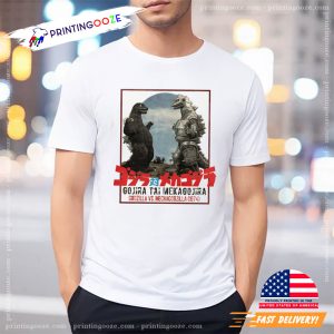 godzilla vs mechagodzilla Japanese Poster T Shirt 1