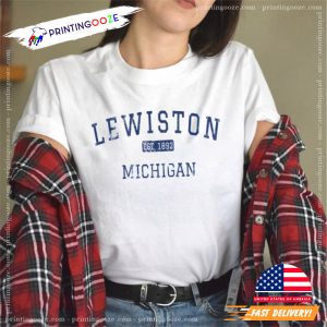 lewiston maine EST 1982 Michigan Shirt 2