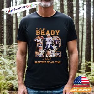 tom brady football Greatest Of All Time Signatures Shirt 1