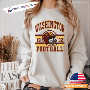 80s Washington Football Team Vintage Commanders Football T Shirt 1
