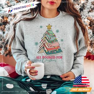 All Booked For Christmas Holiday T Shirt