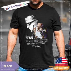 Chester Bennington Legends Never Die Signature Memorial T Shirt 1