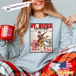 Christmas Rodeo St.Nicks Country Christmas Shirt 3