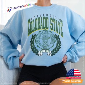 Colorado State University 1870 Vintage 90s T Shirt 1