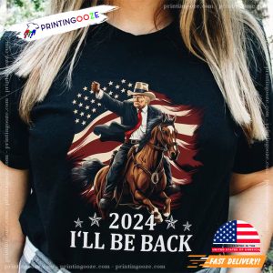 Cowboy Trump The American Flag, Donald Trump 2024 Shirt 3