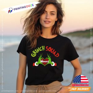 Customized Grinch Squad X Mas Family Matching Tee