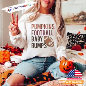 Football Baby Bumps xmas pregnancy announcement Comfort Colors 4