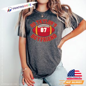 Go Taylor's Boyfriend Funny Football Tee