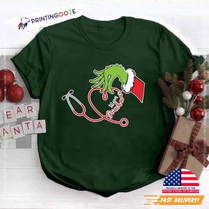 Grinch Nurse Merry Grinchmas funny nurse shirts 2