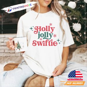 Holly Jolly Swiftie Taylors Version Tee For Swifties 1