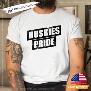 Huskies Pride Distressed Mascot, team mascot Shirt 2