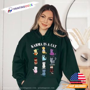 Karma Is A Cat Albums Adorable Cats T Shirt 1