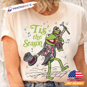 Kermit And Tiny Tim Tis The Season Muppet Xmas Carol T Shirt 3