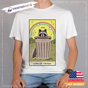 King Of Trash Raccoon tarot card shirt 1