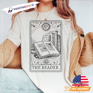 Library Bookish Tarot Card Tee 3