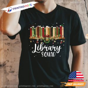 Library Squad Bookmas T Shirt, Gift For Book Lovers 1