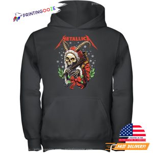 Merry Christmas Krampus Metallica Rock T Shirt 1