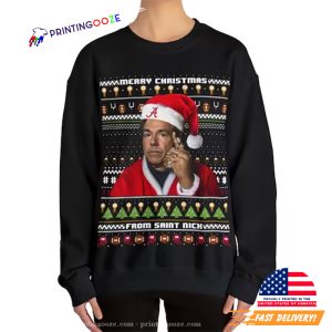 Merry Christmas from Saint Nick, funny alabama, football memes Shirt 1