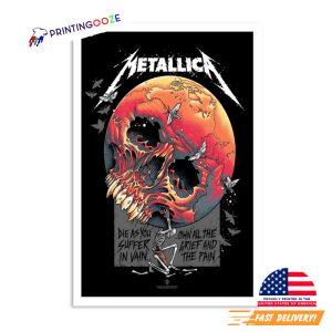 Metallica Heavy Metal Rock Band Art Poster No.9