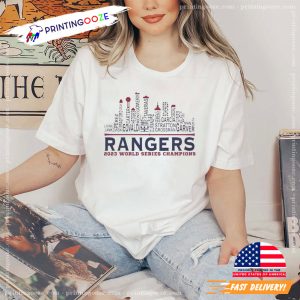 Rangers City 2023 world series champions T Shirt 1