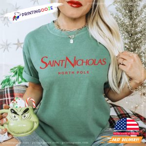 Saint Nicholas North Pole Comfort Colors Tee 2