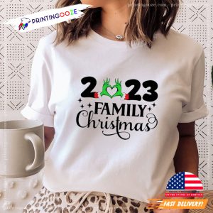 Santa Celebration christmas tees for family, 2023 grinch shirt