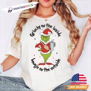 Santa Grinchy On the Inside Xmas Vacation T Shirt 2