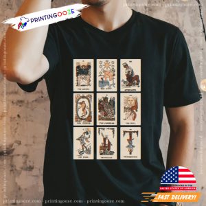 Tarot Card Retro astrology tee 1