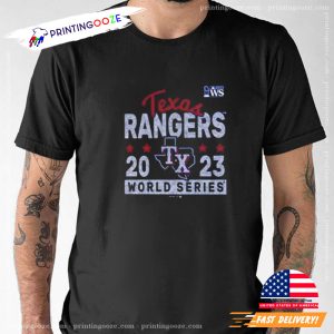 Texas Rangers Majestic Threads 2023 World Series T shirt 1