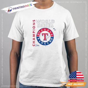 Texas Rangers Majestic Threads mlb world series 2023 T shirt