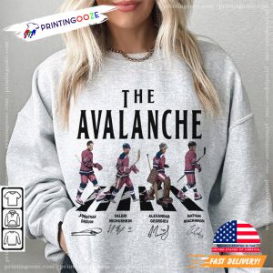 The Avalanche Ice Hockey Team Abby Road Signatures Tee 1