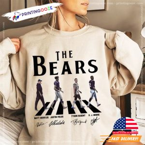 The Bears Team Walking Abby Road Signatures T Shirt 1