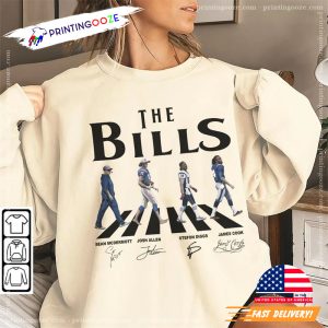 The Bills Football Abby Road Signatures T Shirt 1