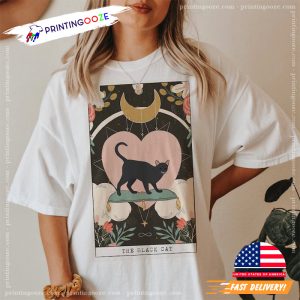 The Black Cat Comfort Colors tarot card shirt