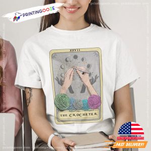The Crocheter XXVII Tarot Card Shirt 3