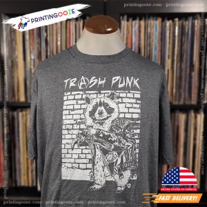 Trash Punk Vintage Dirty racoon t shirt 1