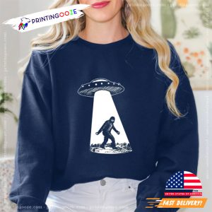 UFO Alien Abduction Bigfoot T Shirt