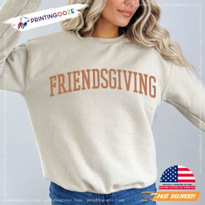 Vintage Aesthetic Friendsgiving Shirt, shirts for thanksgiving