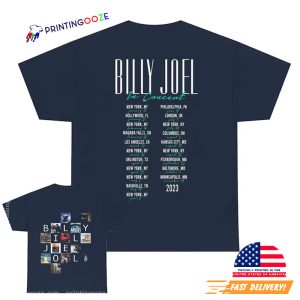 billy joel tour 2023 Schedules 2 Sided T Shirt 1