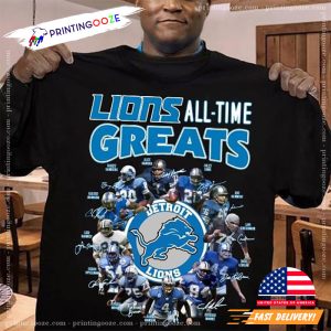 nfl lions All Time Greats Team Star T Shirt