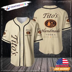 titos handmade vodka Baseball Jersey, tito's liquor Baseball Uniform