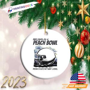 2023 Chick Fil A Peach Bowl Penn State Nittany Lions Ornament 1