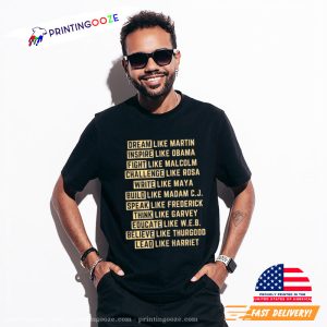 African American Activists Black History T Shirt 1