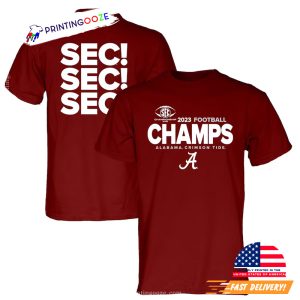 Alabama Crimson Tide 2023 SEC Football Conference Champions T Shirt 1