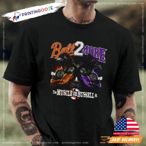 Baltimore Orioles Ravens Ball2more Muscle On Russell Nfl Mlb Shirt 2